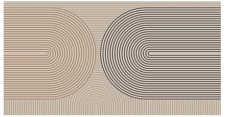 MD Entree - Deurmat - Schoonloopmat - Vision - Rainbow Beige - 40 x 80 cm