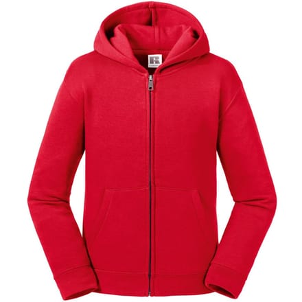 Russell Kinderen/kinderen Authentieke Zip Hooded Sweatshirt (Klassiek rood)