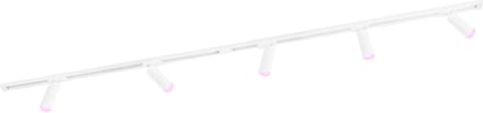 Ledvion - Smart LED Railverlichting 2M + 5 Railspots (4.9W - RGB - Wit - Dimbaar) - 1-Fase