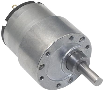DC Reductiemotor - Metaal Motor - Apparatuur Aansturen - Groot Koppel - 37mm Versnellingsbak - Zilver