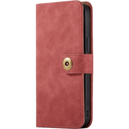 Mocaa iPhone 12 Mini Vintage 2-in-1 Wallet Hoesje Rood