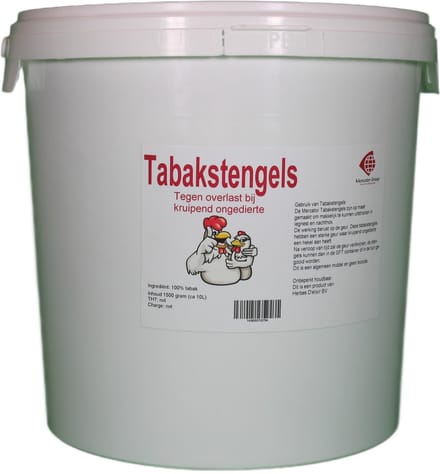 Mercator-groep Tabakstelen - 10 Liter Emmer - 3 kg - Kort Tabakstro