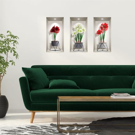 3D fleur-de-lis-sticker, 60 x 90 cm