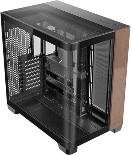Antec C8 Curve Wood Full Tower Zwart, Transparant, Hout