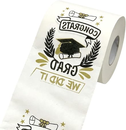 Toiletpapier met Print - Grappig WC Papier - Feestdecoratie - Heldere Kleurenprint - 3-laags - Wit