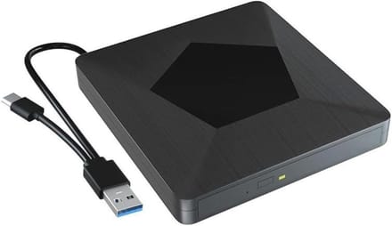 Externe Blu-ray Speler - Draagbare Brander - Films Kijken - USB 3.0 Snelheid - 2 MB Cache - Zwart
