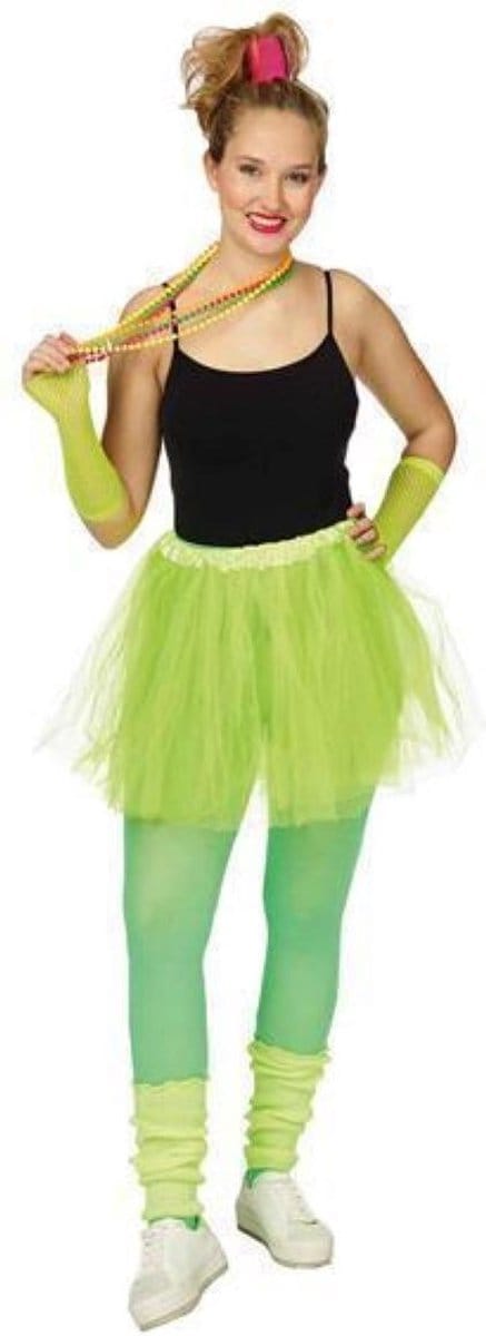 Neon gele Tutu 4 delige set