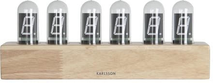 Karlsson Tafelklok Cathode - Eikenhout voet - 28x7,5x11cm - Scandinavisch