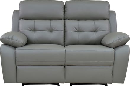 Lannilis-Sofa 2-zits - Elektrisch - Lichtgrijs PU