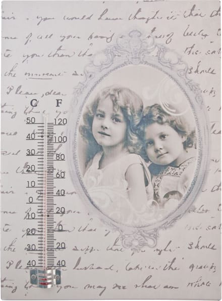 Clayre & Eef Thermometer nostalgie