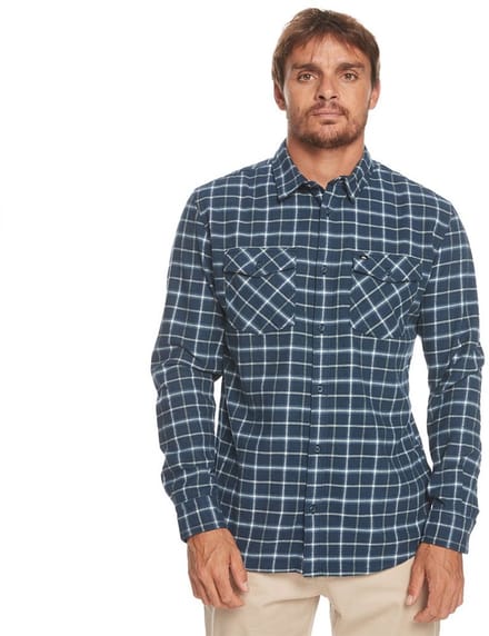 Quiksilver Dulsie Overhemd Met Lange Mouwen Blauw L Man