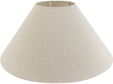 QAZQA rond extra schuin velours - Landelijke Lampenkap - Ø 550 mm - Beige -