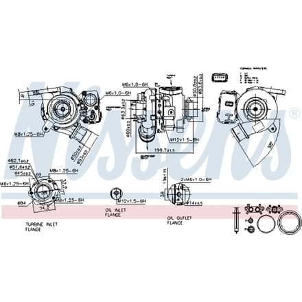 Supercharger, drukvulling NISSENS 93432