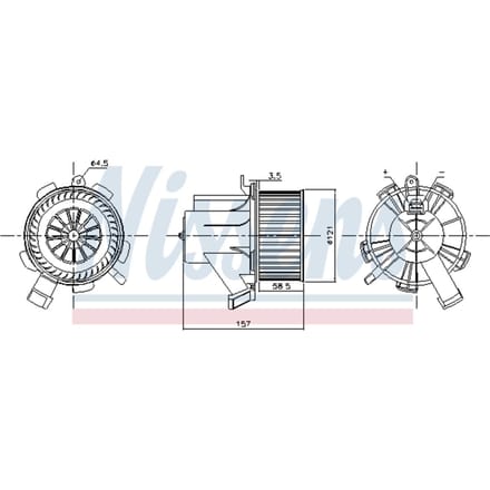 Binnenventilator NISSENS 87208