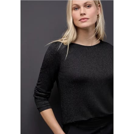 Glitter gebreid shirt