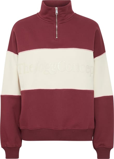 The Jogg Concept JCSAGE HALFZIP LOGO Dames Trui - Maat XL