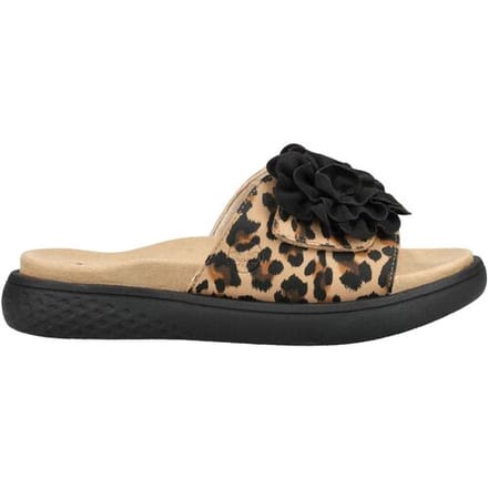 Rieker dames muiltjes zwart/leopard