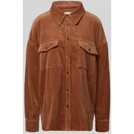 Relaxed fit overhemdblouse van corduroy, model 'PADOW'