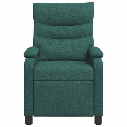 vidaXL - Recliner - Donkergroen - Stof