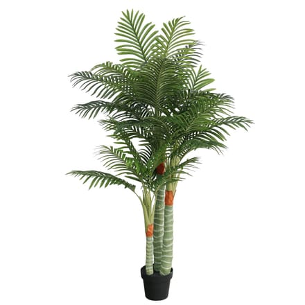 vidaXL Kunstpalmboom met 3 stammen 180 cm polypropeen groen