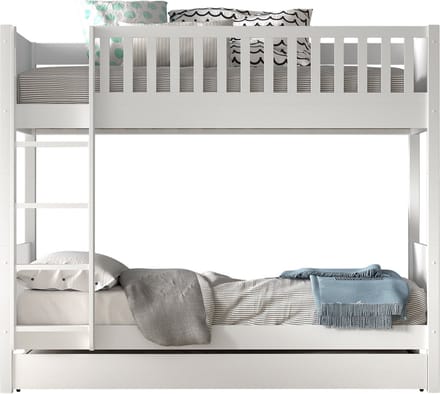 Vipack Stapelbed Scott met slaaplade - 90 x 200 cm - wit