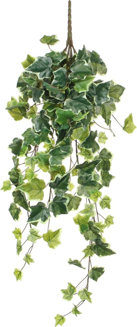 Mica Decorations Hedera Kunst Hangplant - H71 cm - Groen Bont