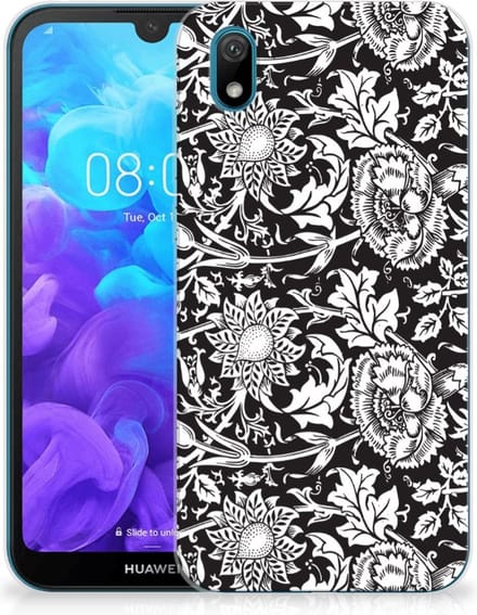 Huawei Y5 (2019) TPU Case Black Flowers