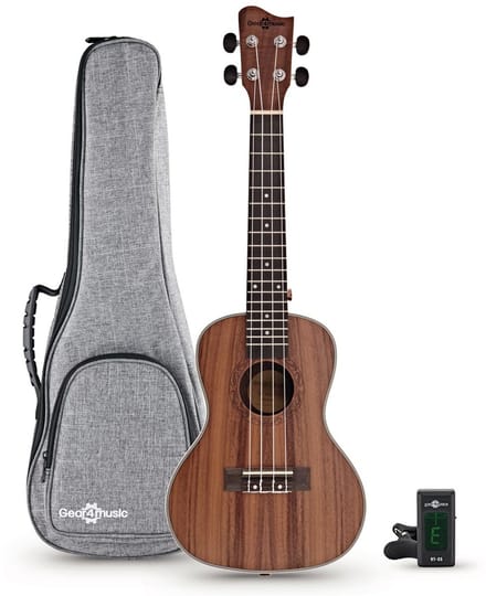 Koa Concert Ukulele Pakket van Gear4music