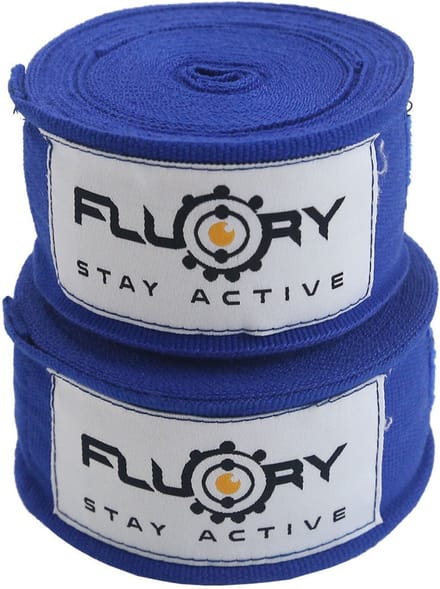 Fluory Boksbandages Hand Wraps Blauw 500 cm
