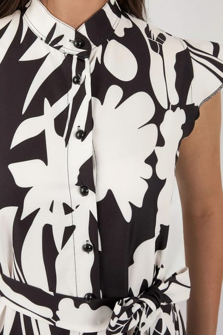 Floral Tippet Maxi-jurk