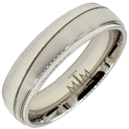 Tesoro Mio Michel – Verlovingsring / Trouwring Man - Edelstaal – 20 mm / Maat 63