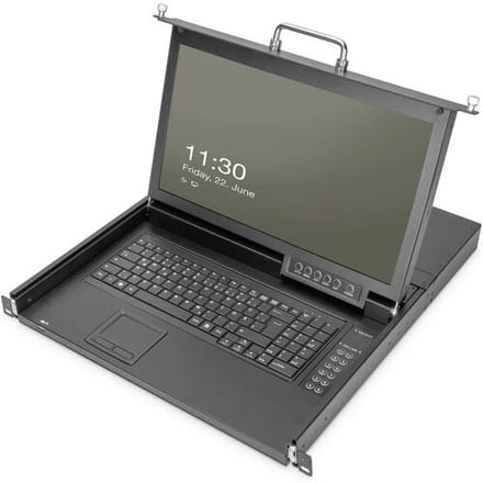 17" DIGITUS KVM console - Full HD (1080p) - 17"