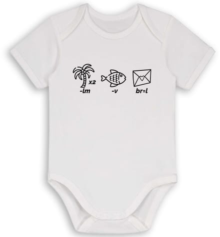 Papa is lief - rompertje - Rebus - Kraamcadeau