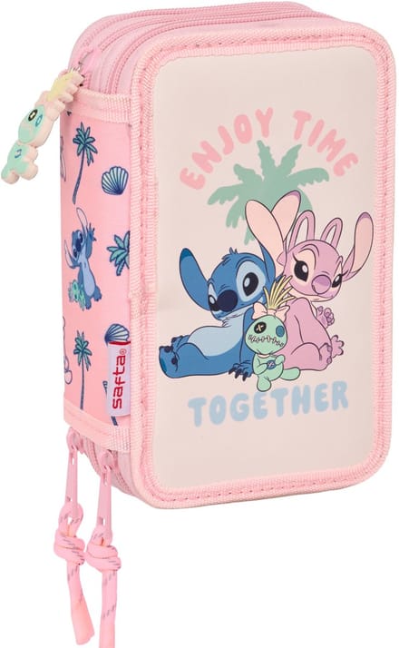Disney Lilo & Stitch Gevuld Etui Scrump - 37 stuks - 19,5 x 12,5 x 5,5 cm - Polyester