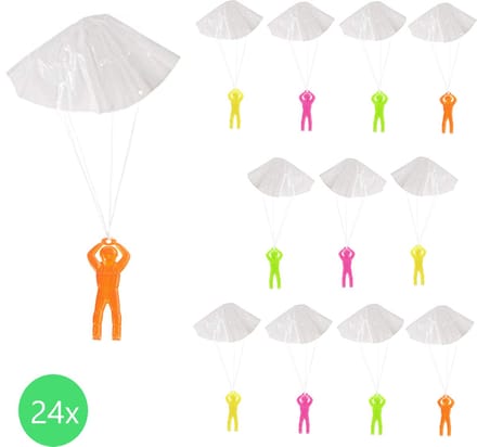 Parachute lanceren | Parachutespringer | 5 Cm | 24 stuks