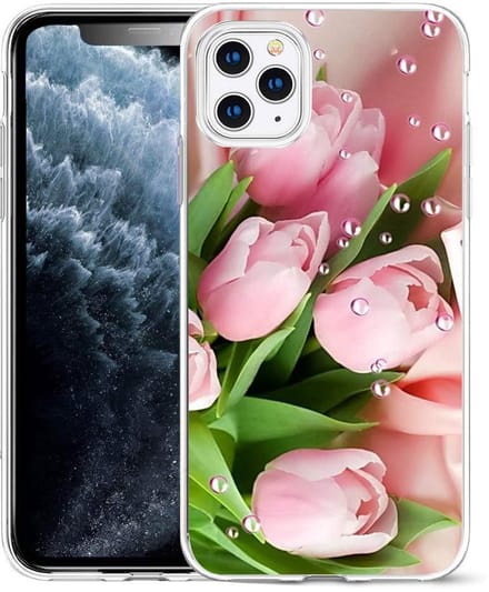 Cityhoesje - Backcover iPhone 14 Pro Max - Bloemen Roze Tulp
