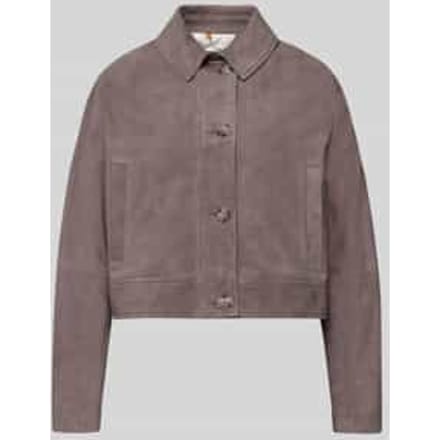 Slim fit leren jack van echt geitenleer Model 'SADELA'