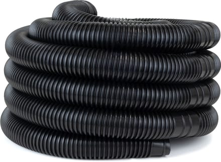 Zwembadslang 38 mm - 15 meter - Zwart