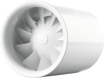 Vents Quietline buisventilator 100 mm - Met timer - Inline fan - 100 m³/h