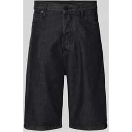 loose fit korte jeans van katoenmix model 'BAGGY'
