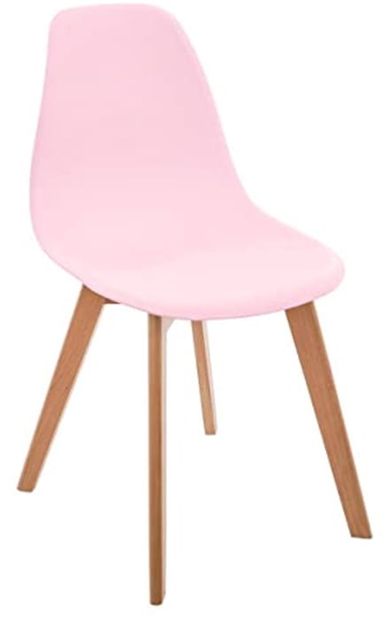 Scandinavische hoge kinderstoel in roze