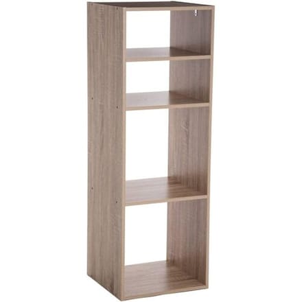 5five Opbergkast met 4 Planken - Houtkleur, 34,5 x 32 x 100,5 cm