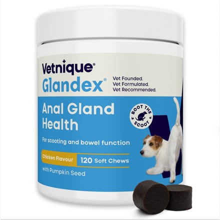 Glandex Hondensnack Soft Chews Kip 120 stuks - 480 gr