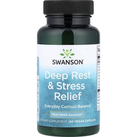 Swanson, Diepe ontspanning en stressverlichting, 60 vegetarische capsules