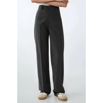 Hoge Taille Rechte Pijpen Broek
