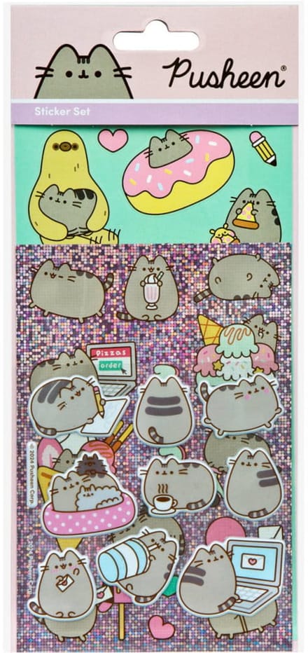 Pusheen Serie - Sticker Set - 3 Verschillende Bladen - Voor Kinderen Boven 3 Jaar