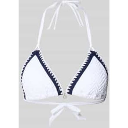 Bikini-bovendeel met structuurpatroon model 'BLUCO'