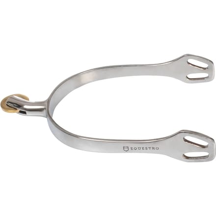 Engelse sporen met horizontale wieltjes van messing Equestro
