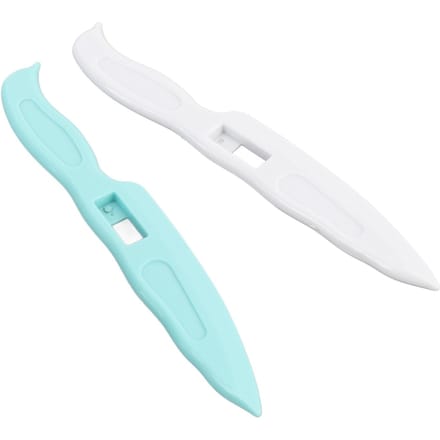 2 stuks Papiervouwset ABS Draagbaar Knutsel Score- en Vouwwerktuig voor Vouwplank Handwerk white
