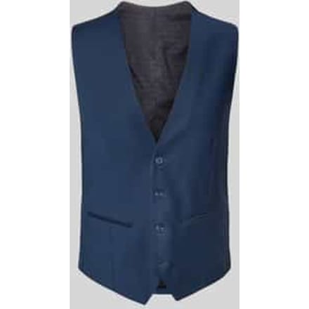 Gilet met V-hals en paspelzakken